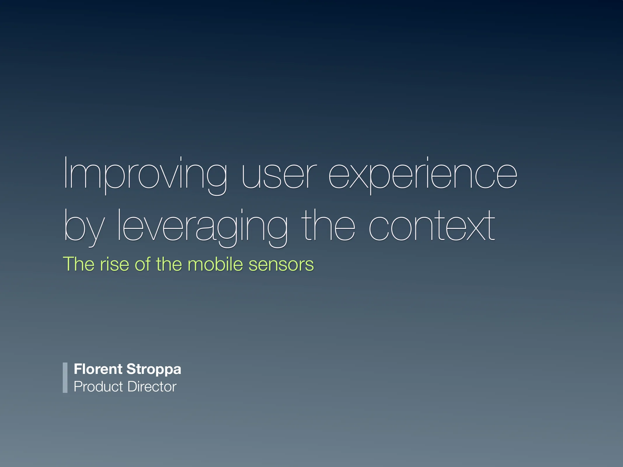 Mobile Context